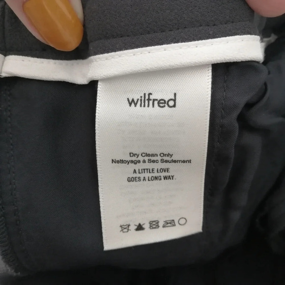 Aritzia Wilfred Crepe Buffon Jogger Pants Dark  Gray Neutral Minimal XS - Picture 13 of 16